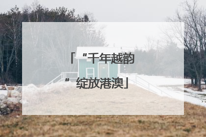“千年越韵”绽放港澳