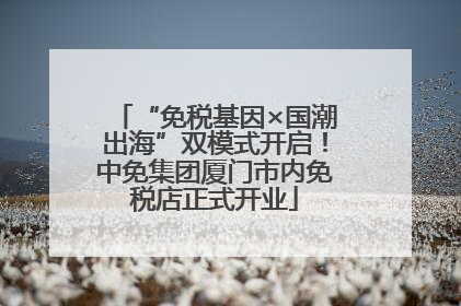 “免税基因×国潮出海”双模式开启！中免集团厦门市内免税店正式开业
