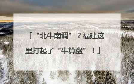 “北牛南调”？福建这里打起了“牛算盘”！
