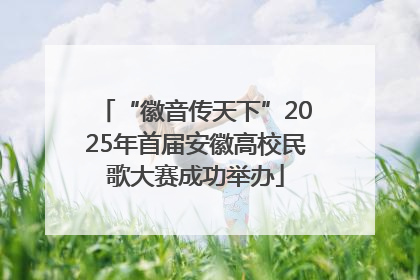 “徽音传天下”2025年首届安徽高校民歌大赛成功举办