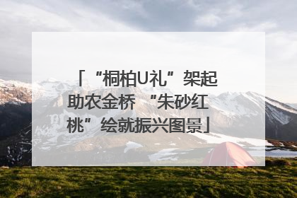 “桐柏U礼”架起助农金桥 “朱砂红桃”绘就振兴图景