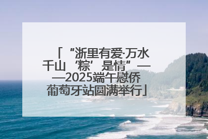“浙里有爱·万水千山‘粽’是情”——2025端午慰侨葡萄牙站圆满举行