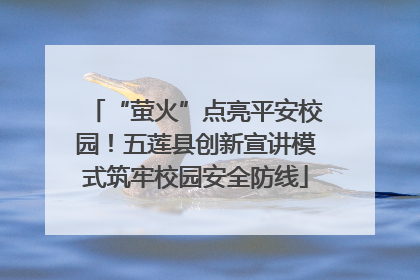 “萤火”点亮平安校园！五莲县创新宣讲模式筑牢校园安全防线