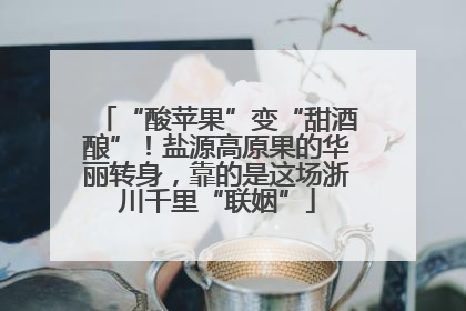 “酸苹果”变“甜酒酿”！盐源高原果的华丽转身，靠的是这场浙川千里“联姻”