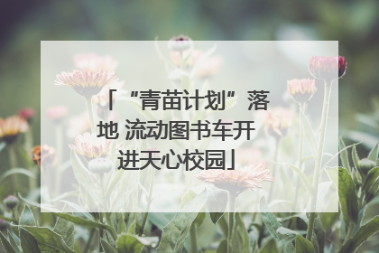 “青苗计划”落地 流动图书车开进天心校园