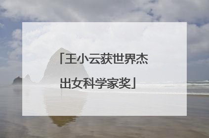 王小云获世界杰出女科学家奖