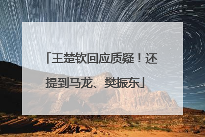 王楚钦回应质疑！还提到马龙、樊振东