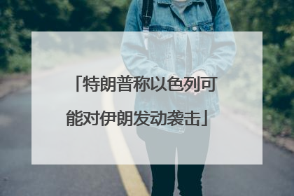 特朗普称以色列可能对伊朗发动袭击
