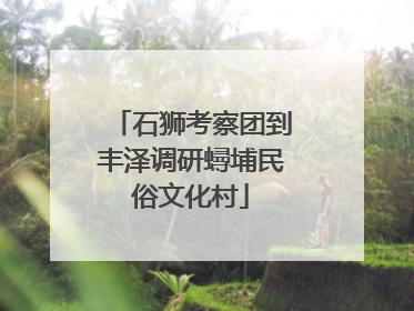 石狮考察团到丰泽调研蟳埔民俗文化村