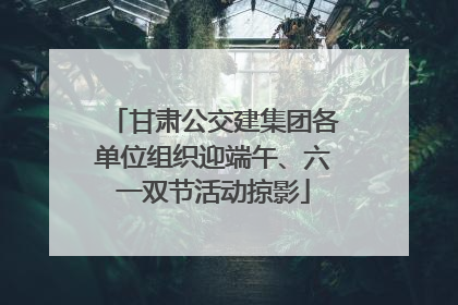 甘肃公交建集团各单位组织迎端午、六一双节活动掠影