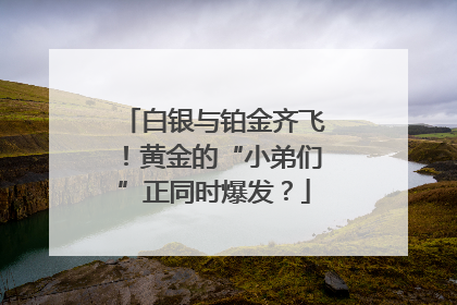 白银与铂金齐飞！黄金的“小弟们”正同时爆发？