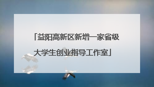 益阳高新区新增一家省级大学生创业指导工作室