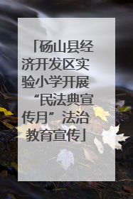 砀山县经济开发区实验小学开展“民法典宣传月”法治教育宣传