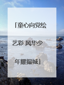 童心向党绘艺彩 风华少年耀撮城