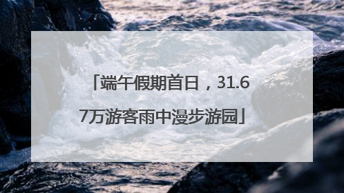 端午假期首日，31.67万游客雨中漫步游园