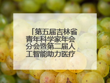 第五届吉林省青年科学家年会分会暨第二届人工智能助力医疗卫生事业发展大会在长春召开