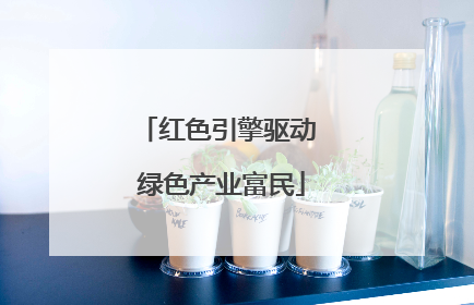 红色引擎驱动 绿色产业富民