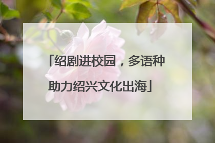 绍剧进校园，多语种助力绍兴文化出海
