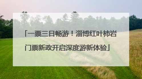 一票三日畅游！淄博红叶柿岩门票新政开启深度游新体验
