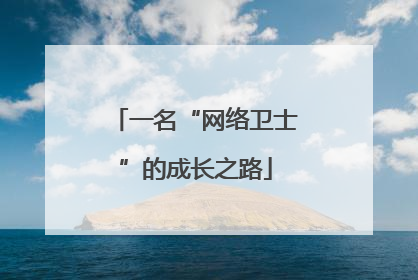 一名“网络卫士”的成长之路