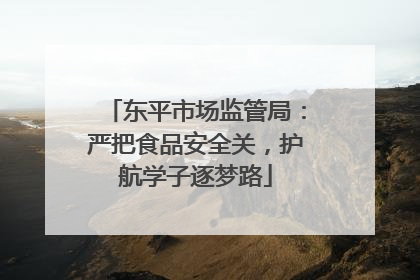 东平市场监管局：严把食品安全关，护航学子逐梦路