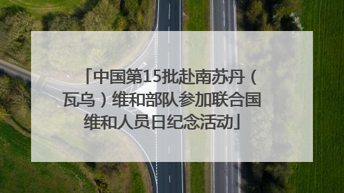 中国第15批赴南苏丹（瓦乌）维和部队参加联合国维和人员日纪念活动