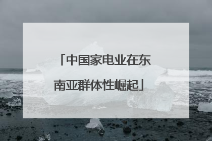 中国家电业在东南亚群体性崛起