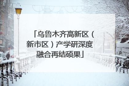 乌鲁木齐高新区（新市区）产学研深度融合再结硕果