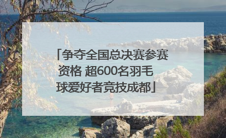 争夺全国总决赛参赛资格 超600名羽毛球爱好者竞技成都
