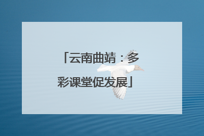 云南曲靖：多彩课堂促发展