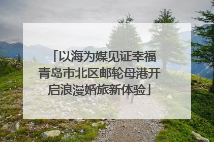 以海为媒见证幸福 青岛市北区邮轮母港开启浪漫婚旅新体验