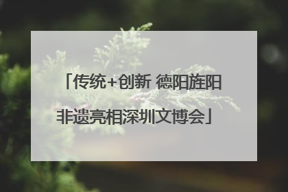 传统+创新 德阳旌阳非遗亮相深圳文博会