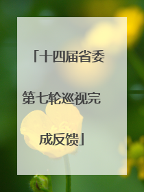 十四届省委第七轮巡视完成反馈