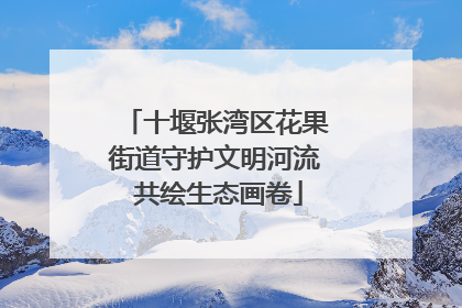 十堰张湾区花果街道守护文明河流 共绘生态画卷