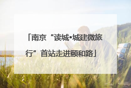 南京“读城•城建微旅行”首站走进颐和路