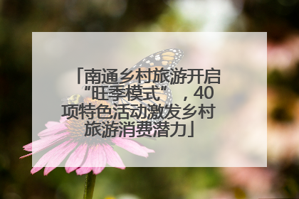 南通乡村旅游开启“旺季模式”，40项特色活动激发乡村旅游消费潜力