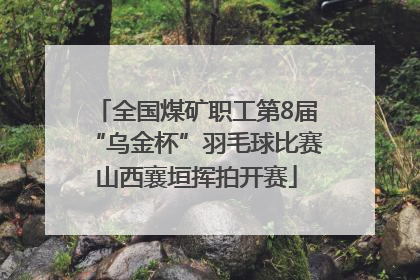 全国煤矿职工第8届“乌金杯”羽毛球比赛山西襄垣挥拍开赛