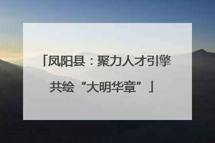 凤阳县：聚力人才引擎 共绘“大明华章”
