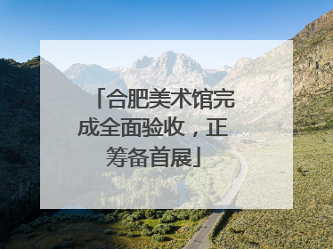 合肥美术馆完成全面验收，正筹备首展