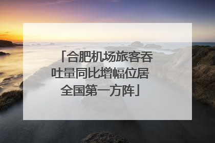合肥机场旅客吞吐量同比增幅位居全国第一方阵