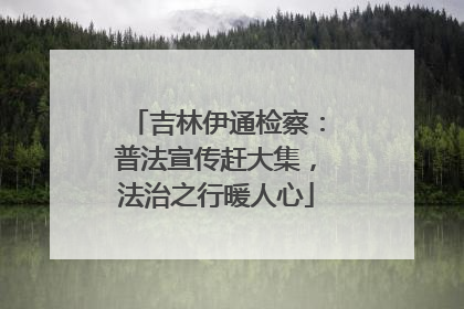 吉林伊通检察：普法宣传赶大集，法治之行暖人心
