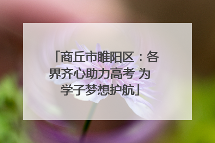 商丘市睢阳区：各界齐心助力高考 为学子梦想护航