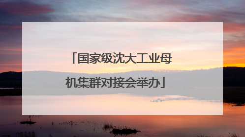 国家级沈大工业母机集群对接会举办