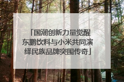 国潮创新力量觉醒 东鹏饮料与小米共同演绎民族品牌突围传奇