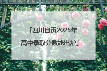 四川自贡2025年高中录取分数线出炉