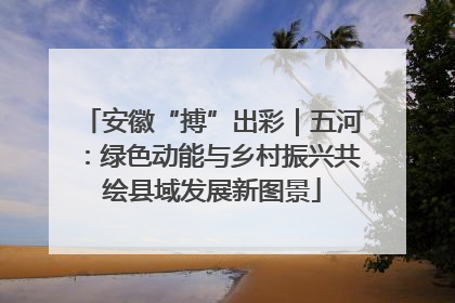 安徽“搏”出彩｜五河：绿色动能与乡村振兴共绘县域发展新图景