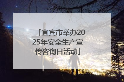 宜宾市举办2025年安全生产宣传咨询日活动