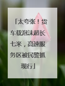 太夸张！货车载泡沫超长七米，高速服务区被民警抓现行