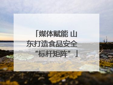 媒体赋能 山东打造食品安全“标杆矩阵”