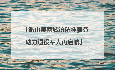 微山县两城镇精准服务助力退役军人再启航